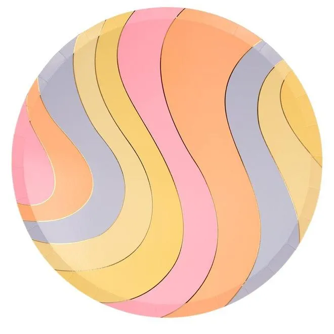 Psychedelic 60s Dinner Plates