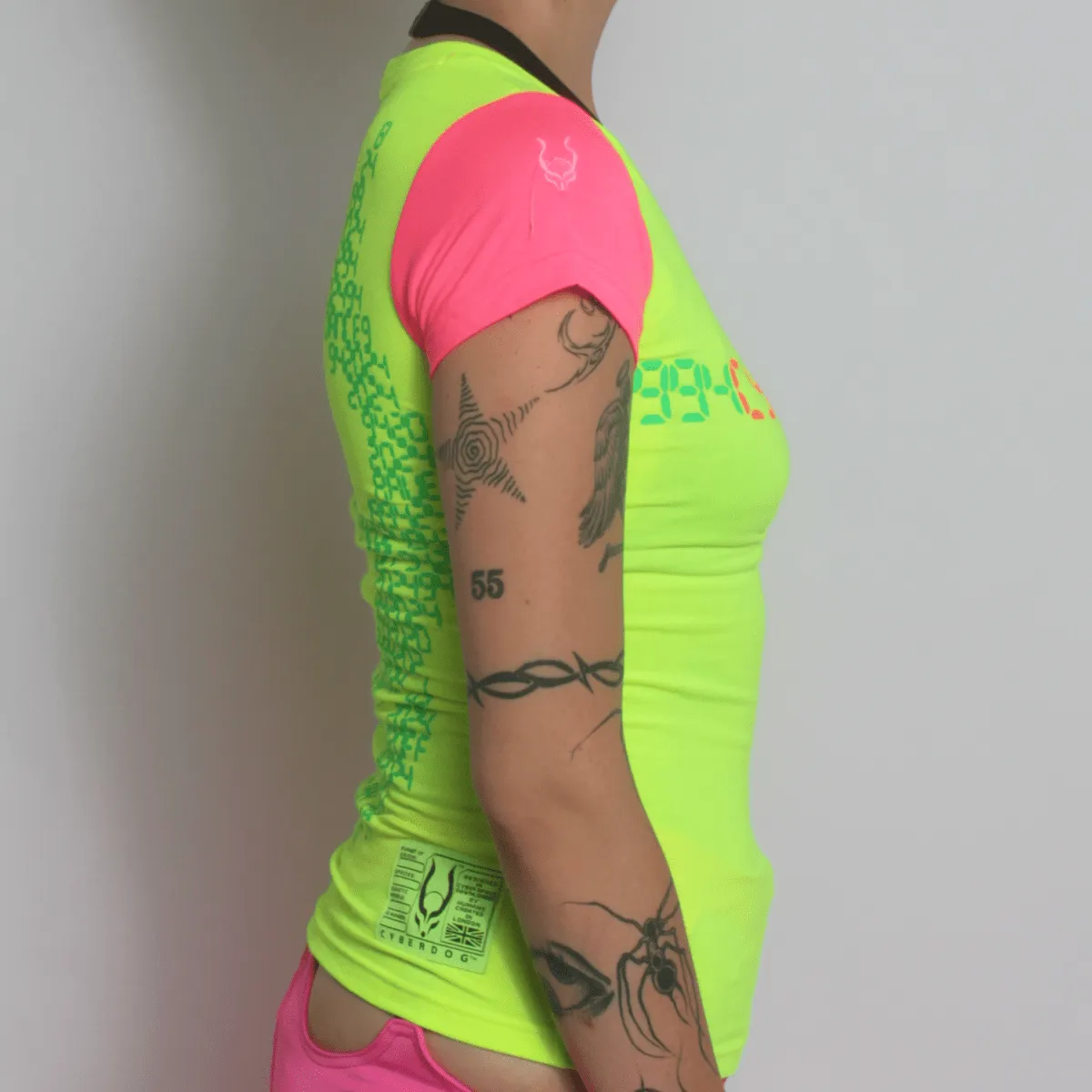 RAVE ON T-SHIRT MULTI NEON WOMENS