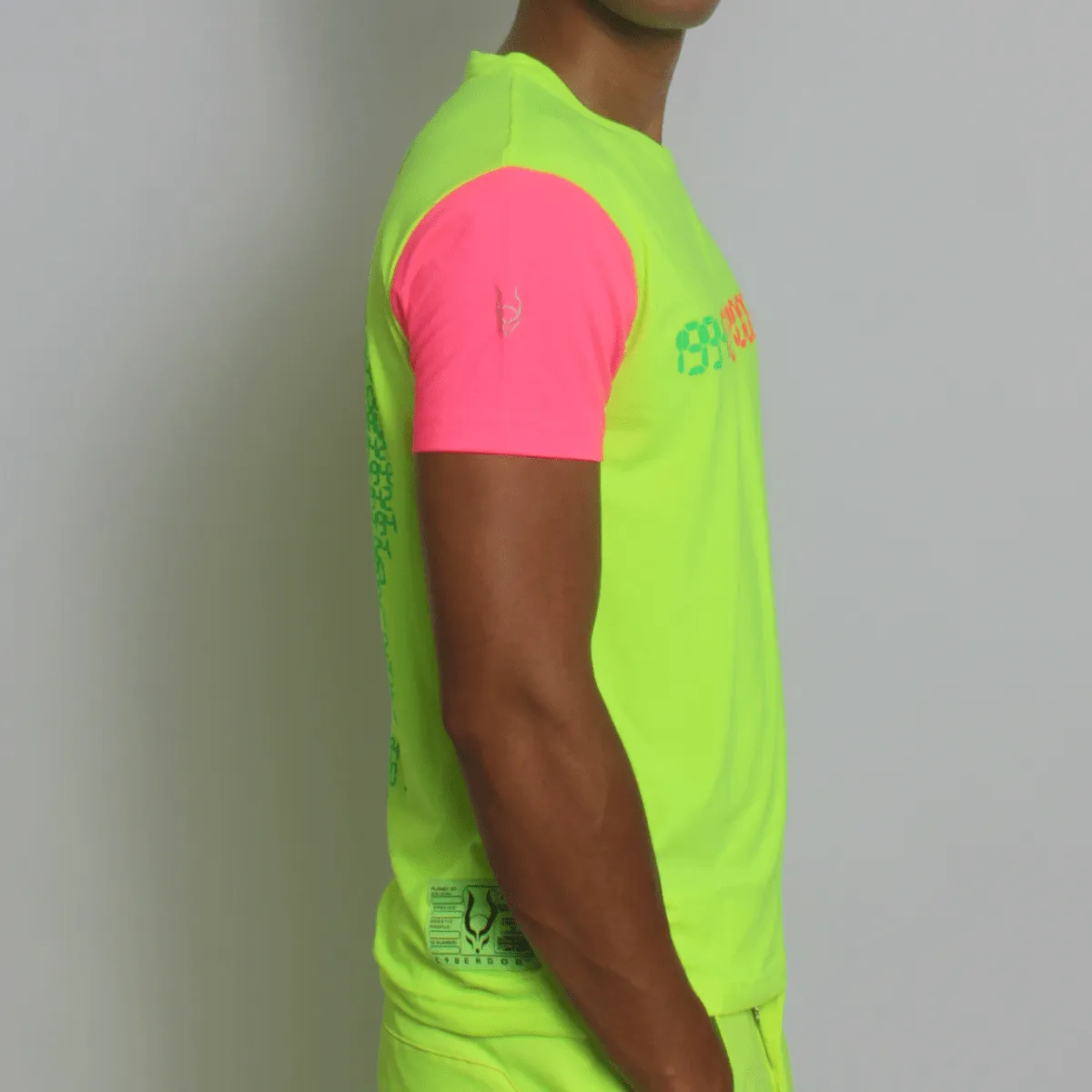 RAVE ON T-SHIRT MUTLI NEON MENS