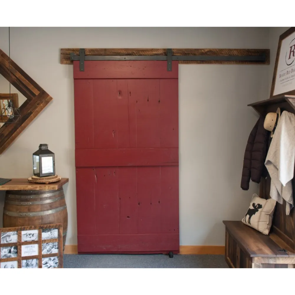 Red Barn Door in Reclaimed Pine