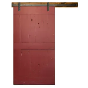 Red Barn Door in Reclaimed Pine