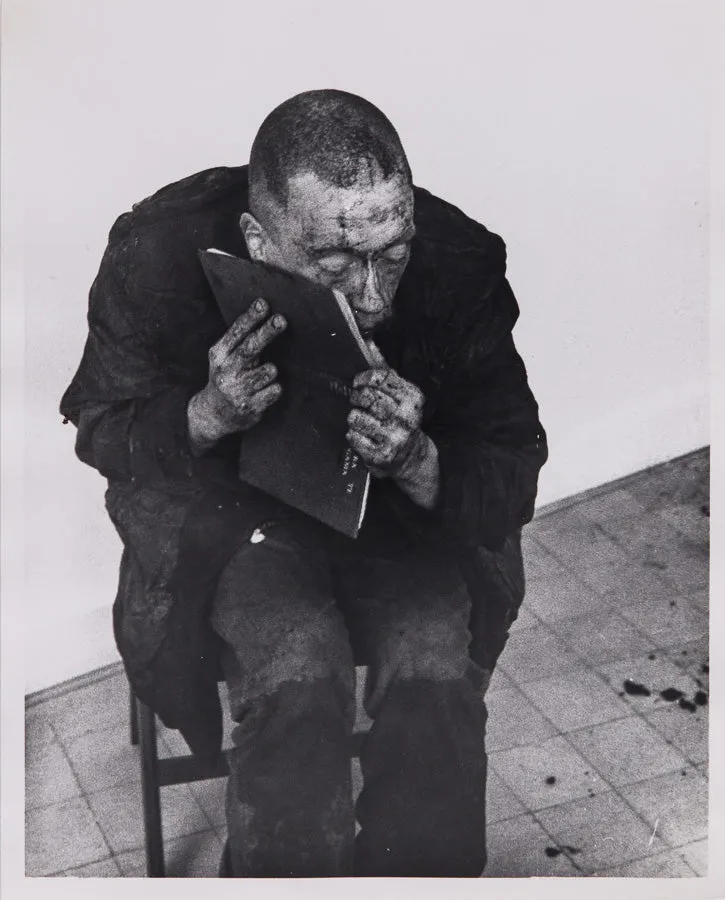 Reindeer Werk, Performance at Galerie St. Petri, Lund, Sweden, Silver Print - 1975