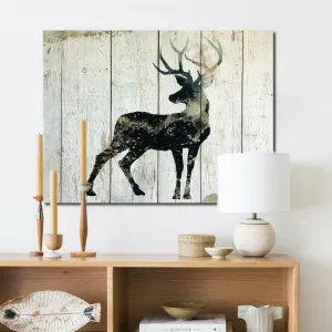 Retro Deer - Wrapped Canvas Print 12"X16" Retails $63  on Sale!