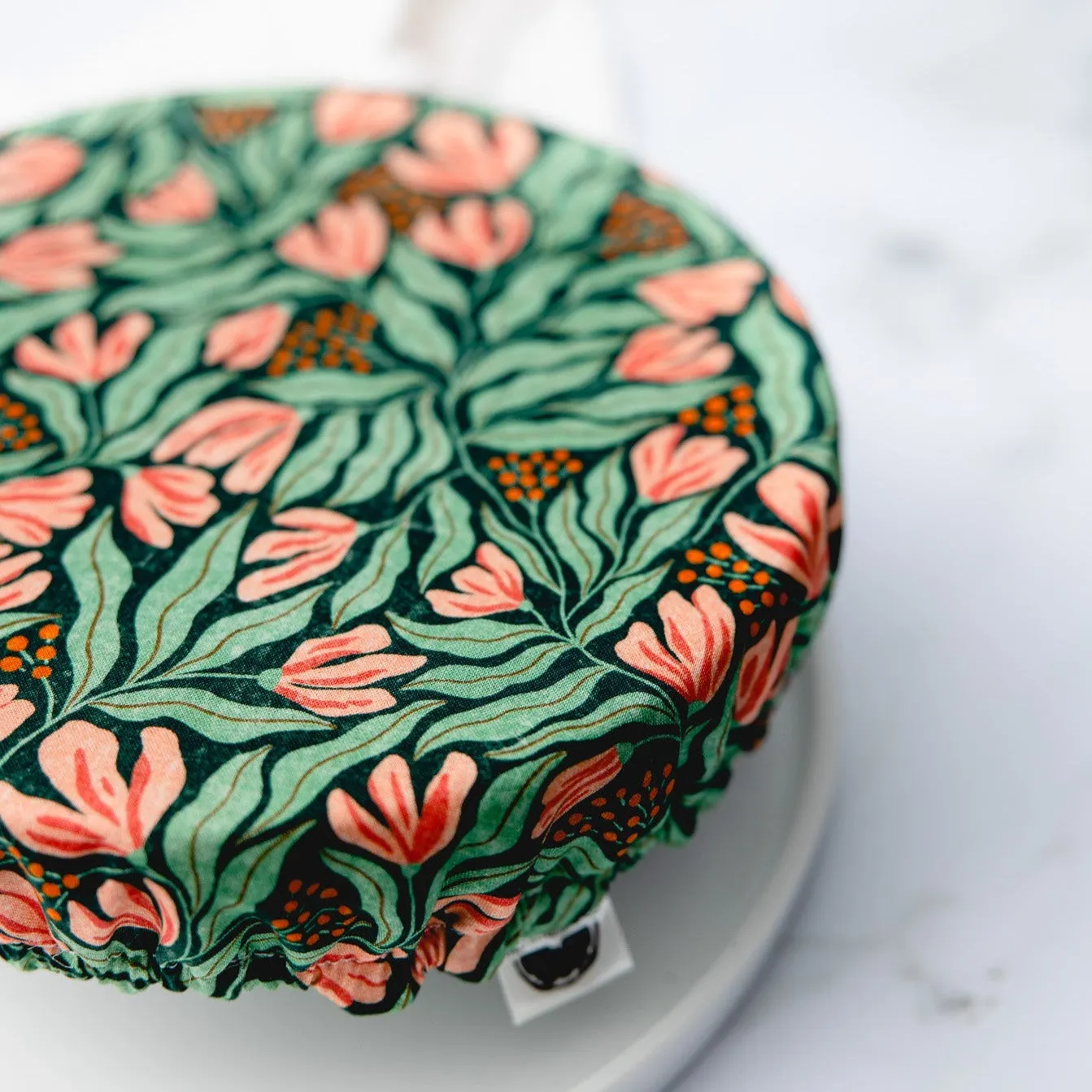 Reusable Dish Cover - Art Deco Greenery