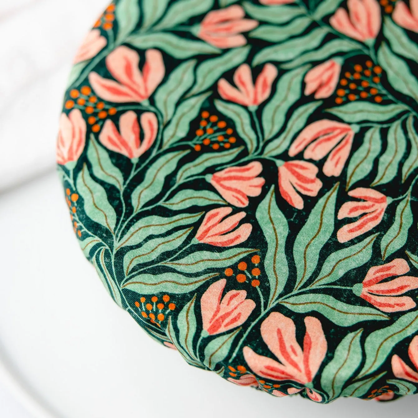 Reusable Dish Cover - Art Deco Greenery