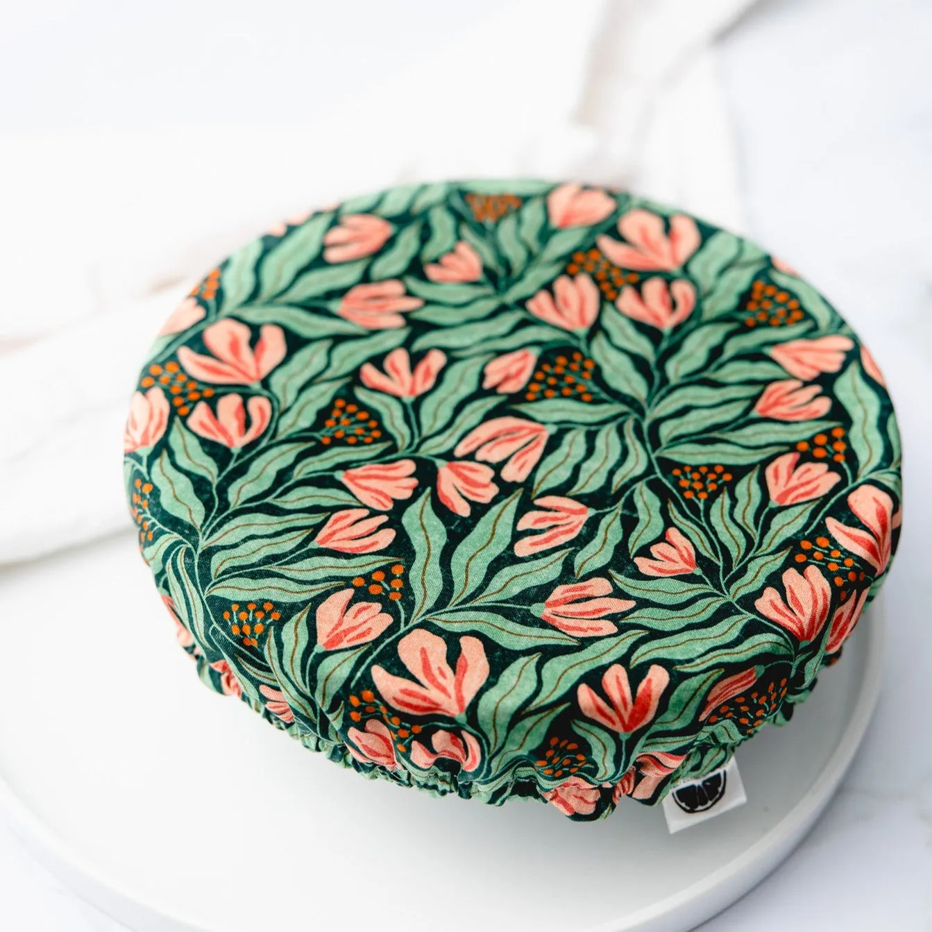 Reusable Dish Cover - Art Deco Greenery
