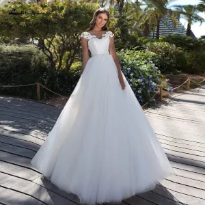 Roycebridal Bridal White Dresses Tulle Wedding Dresses