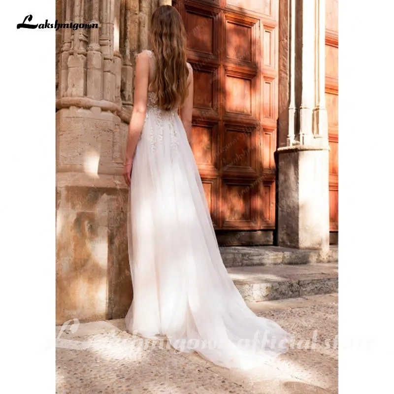 Roycebridal Princess champagne Wedding Dress Lace Up Back Beaded