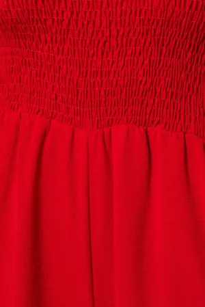 Ruffle Sleeve Smocked Romper