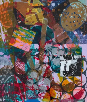 SAM GILLIAM “TREQI” MONOPRINT, 1994