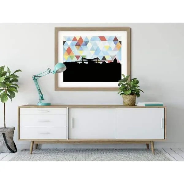 Savannah, Georgia geometric skyline