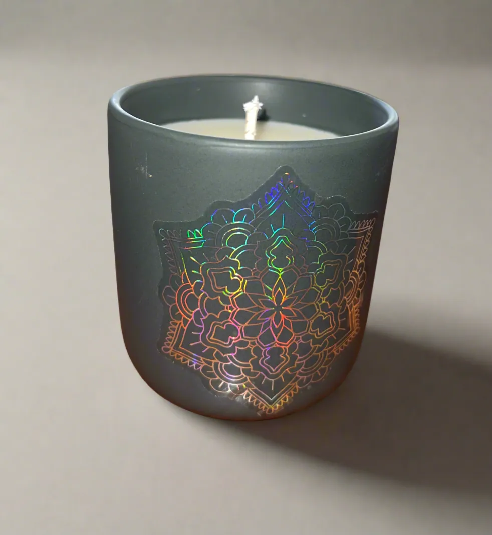 Sea Salt & Cocoa Bean Scented Gray Nordic Tumbler Candle