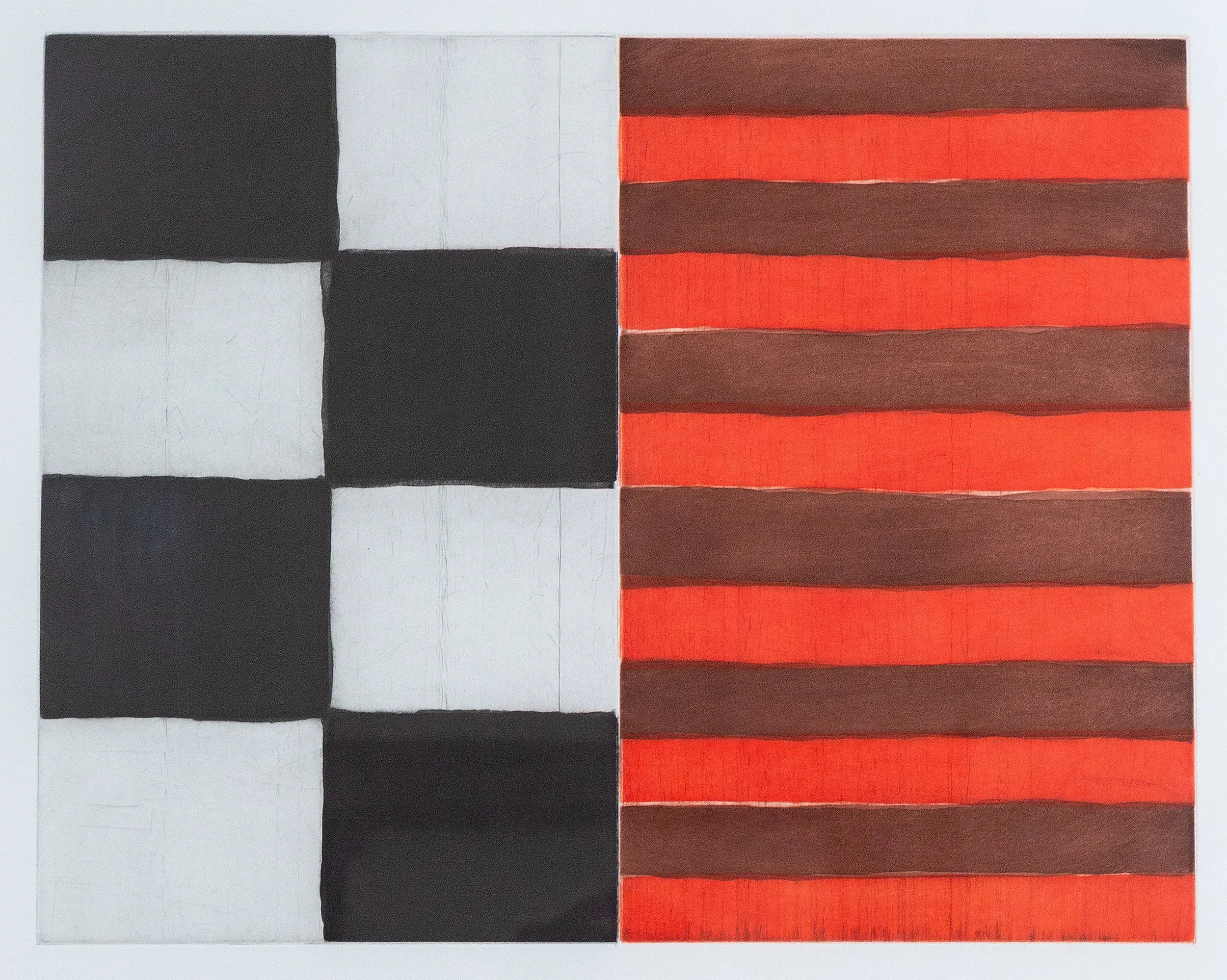 SEAN SCULLY "PI" ETCHING, 1994