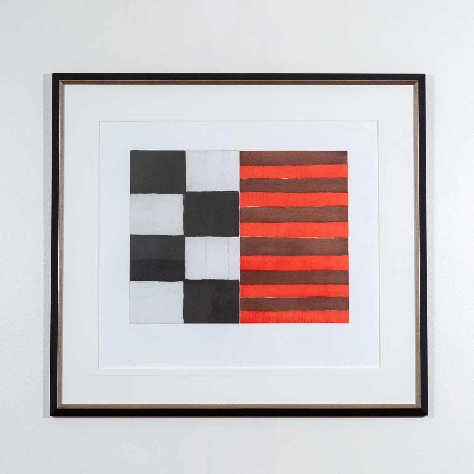 SEAN SCULLY "PI" ETCHING, 1994