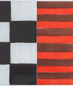 SEAN SCULLY "PI" ETCHING, 1994