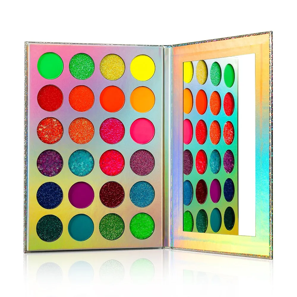 Shadoe-Gloe™ Eye Shadow Palette Glow-in-the-Dark Fluorescent Glitter Makeup Kit