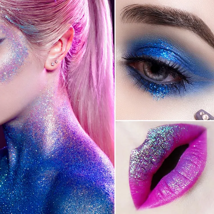 Shadoe-Gloe™ Eye Shadow Palette Glow-in-the-Dark Fluorescent Glitter Makeup Kit