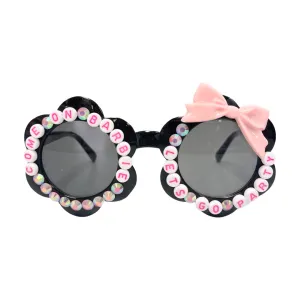 Sienna Sunnies Let's Go Party Flower Sunnies - Black