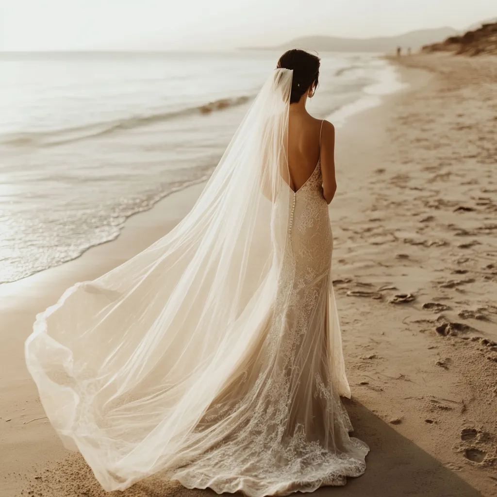 Signature Tulle Chapel & Cathedral Length Veil With Raw Edge VG1030