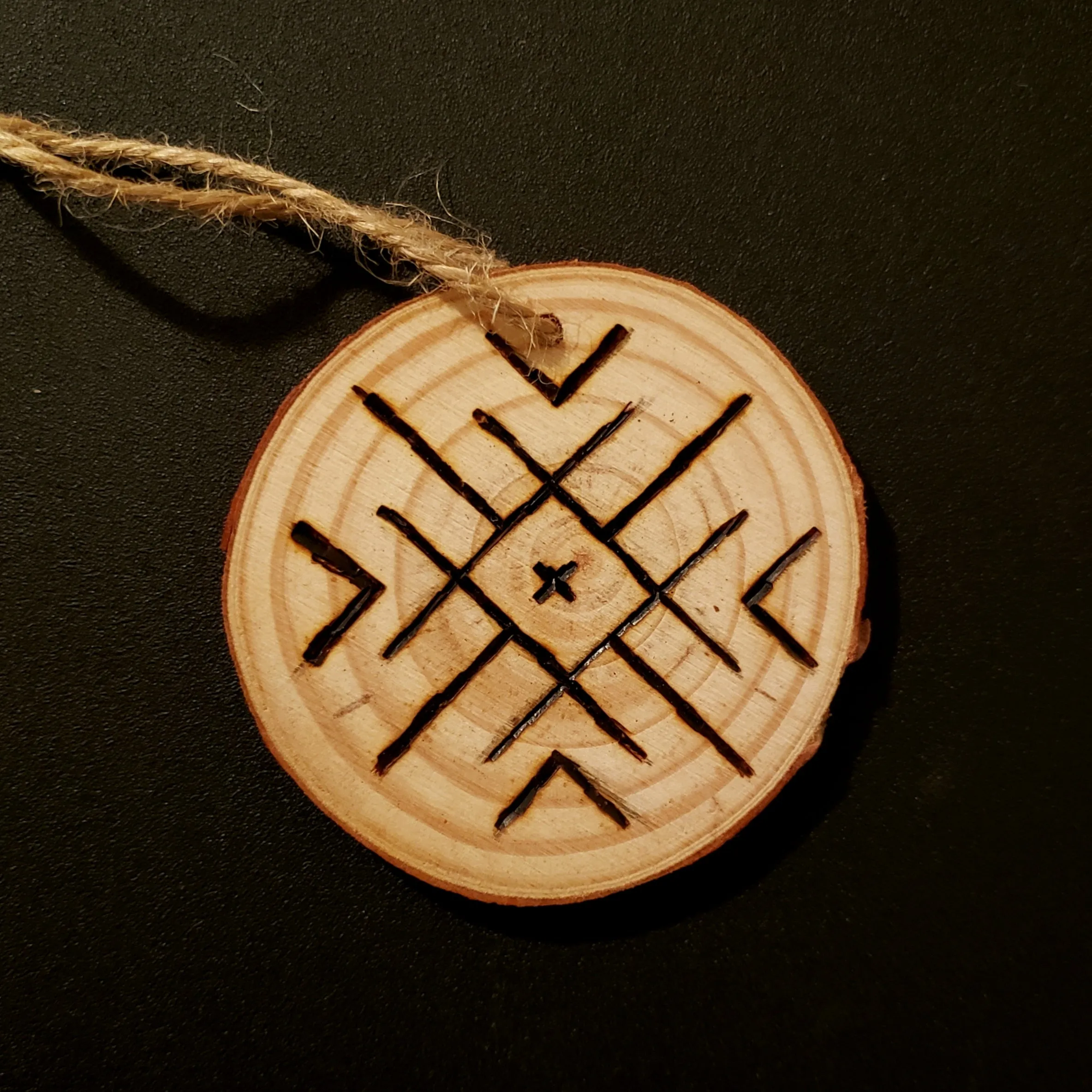 Snowflake Wood Ornament #4