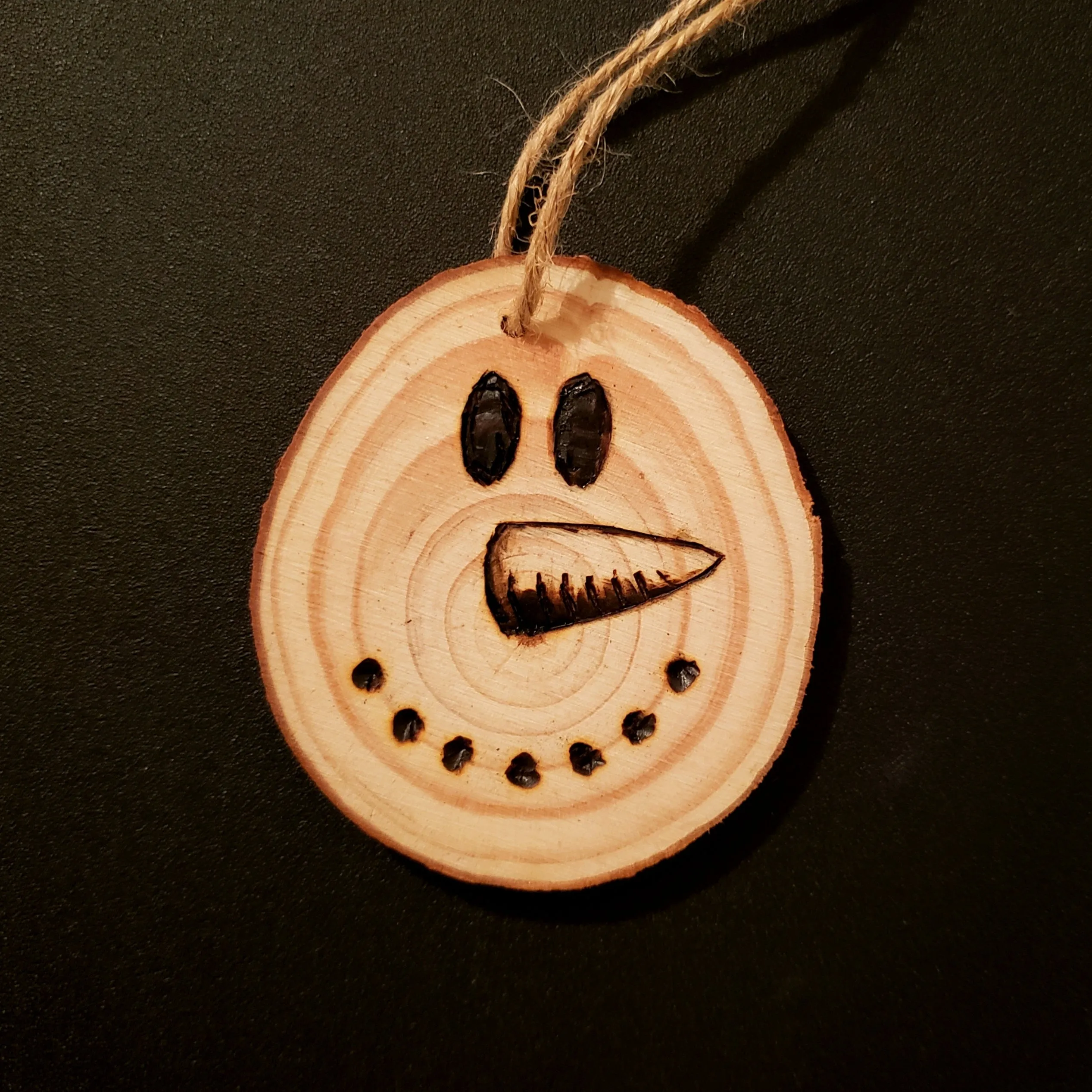 Snowman Wood Ornament