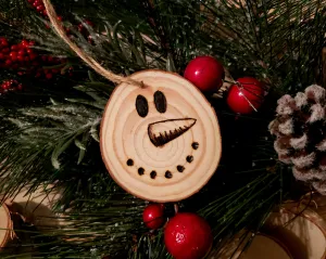 Snowman Wood Ornament