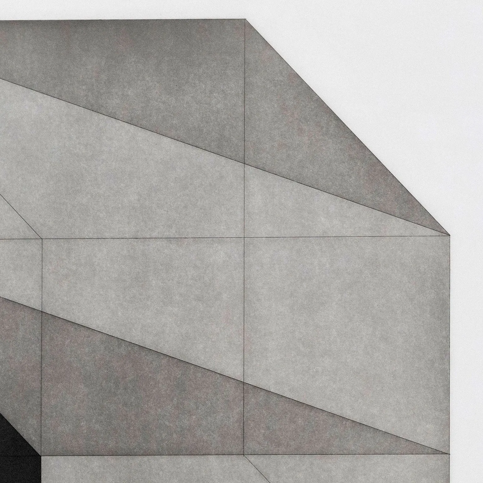 SOL LEWITT "DERIVED FROM A CUBE 5" ETCHING, 1982