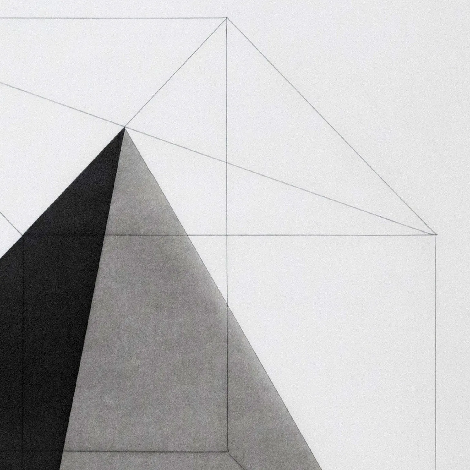 SOL LEWITT "DERIVED FROM A CUBE 9" ETCHING, 1982
