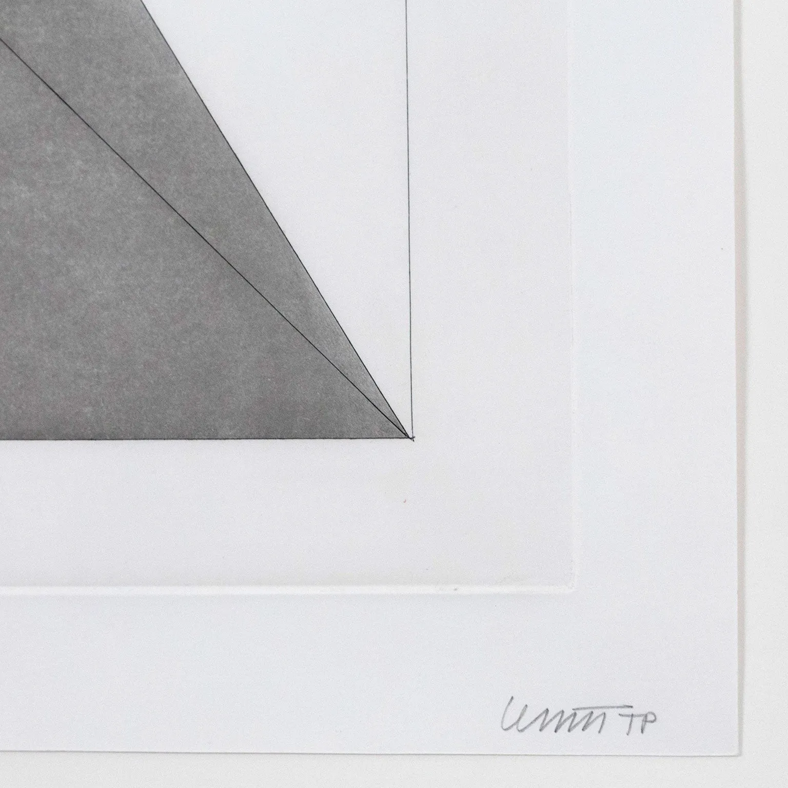 SOL LEWITT "DERIVED FROM A CUBE 9" ETCHING, 1982