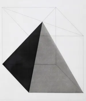 SOL LEWITT "DERIVED FROM A CUBE 9" ETCHING, 1982