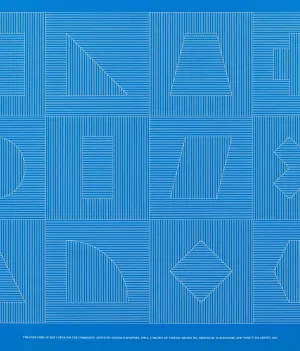 SOL LEWITT "FOUR SIDES OF THE TOWER - BLUE" SILKSCREEN, 1983
