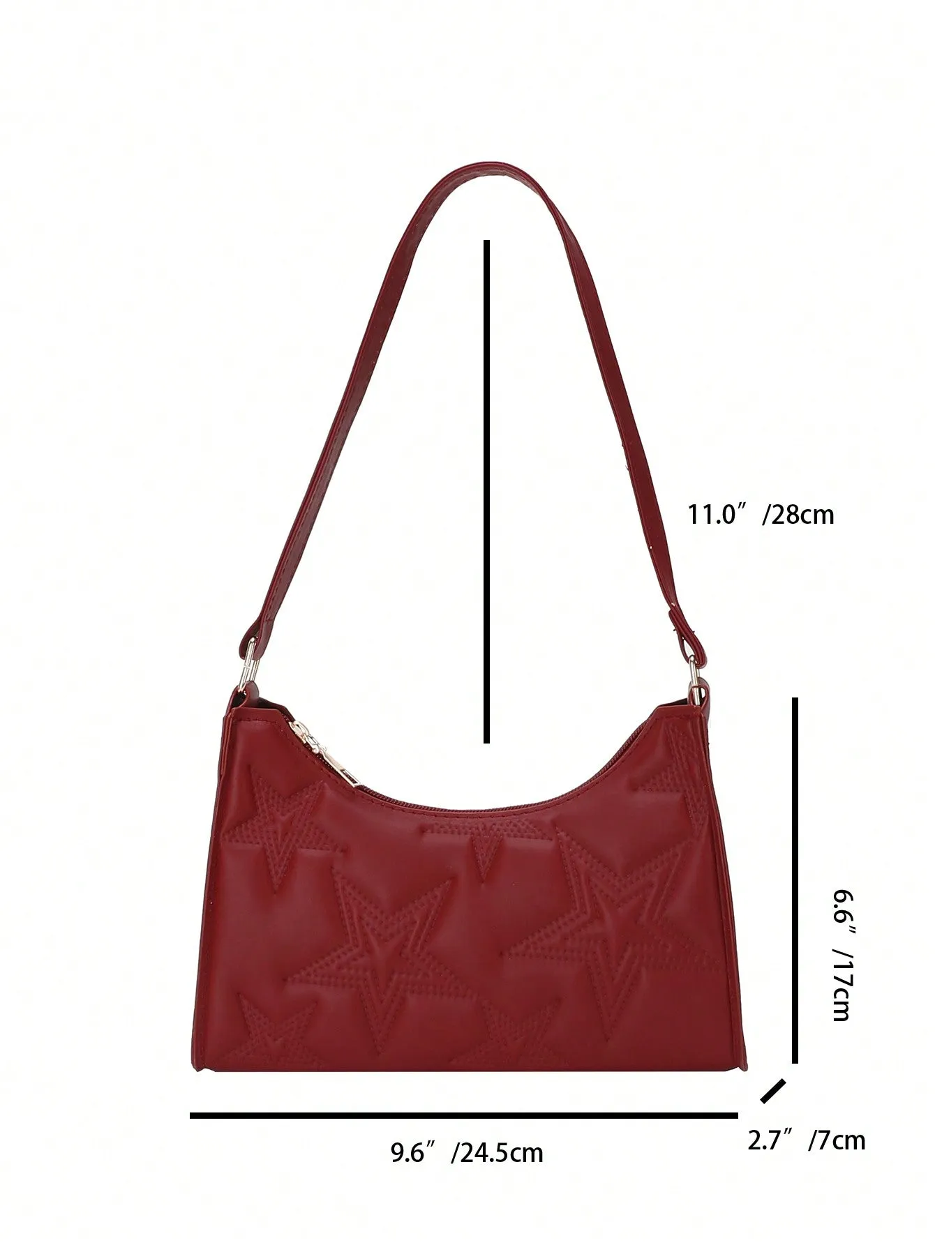 Solid Color Minimalist Light Luxury Five-Pointed Star Shoulder Bag- FD ⚡