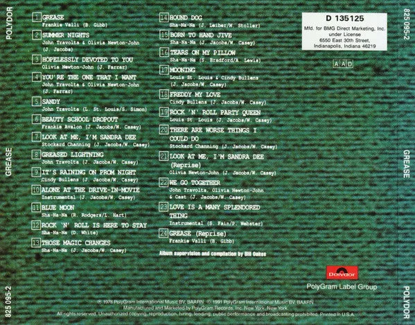 Soundtrack - Grease (The Original Soundtrack From The Motion Picture) CD *Used Release*