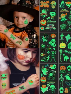 Spooky Stick-Ons Glow-In-The Dark Halloween Stickers