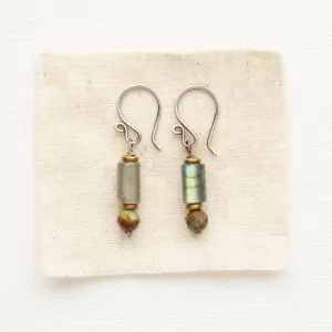 Stacked Labradorite & Turquoise Earrings