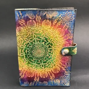 Stamped Leather Journal - Egyptian Mandala