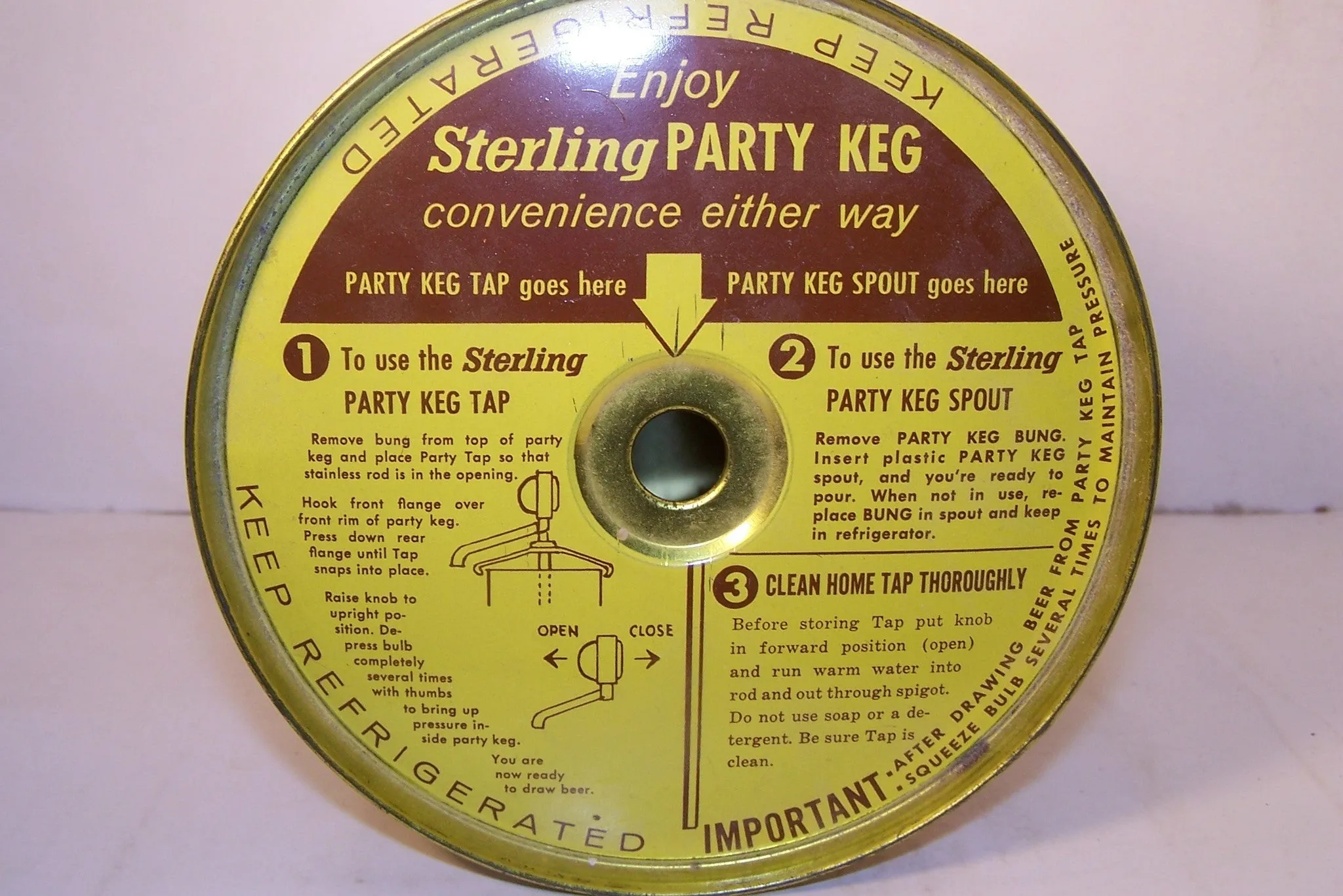 Sterling Draught Beer "party Keg" USBC 246-10 Grade 1/1  Sold 11/23/14