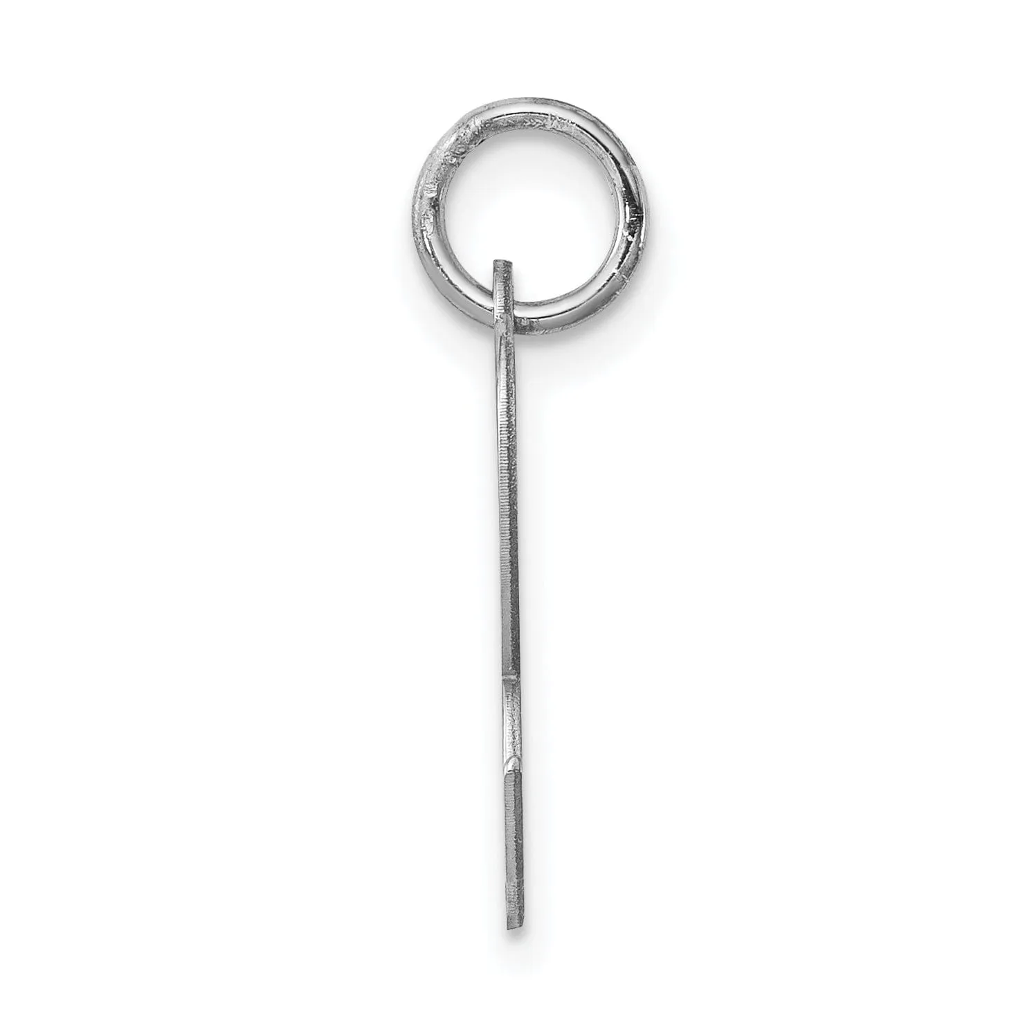 Sterling Silver Medium Script Initial R Charm