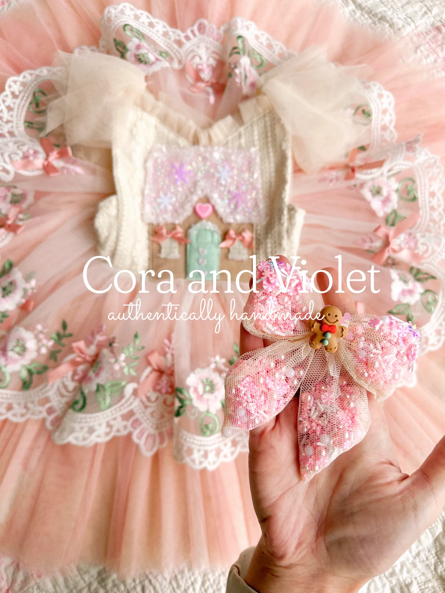 Sugar- pastel gingerbread dress EXPRESS
