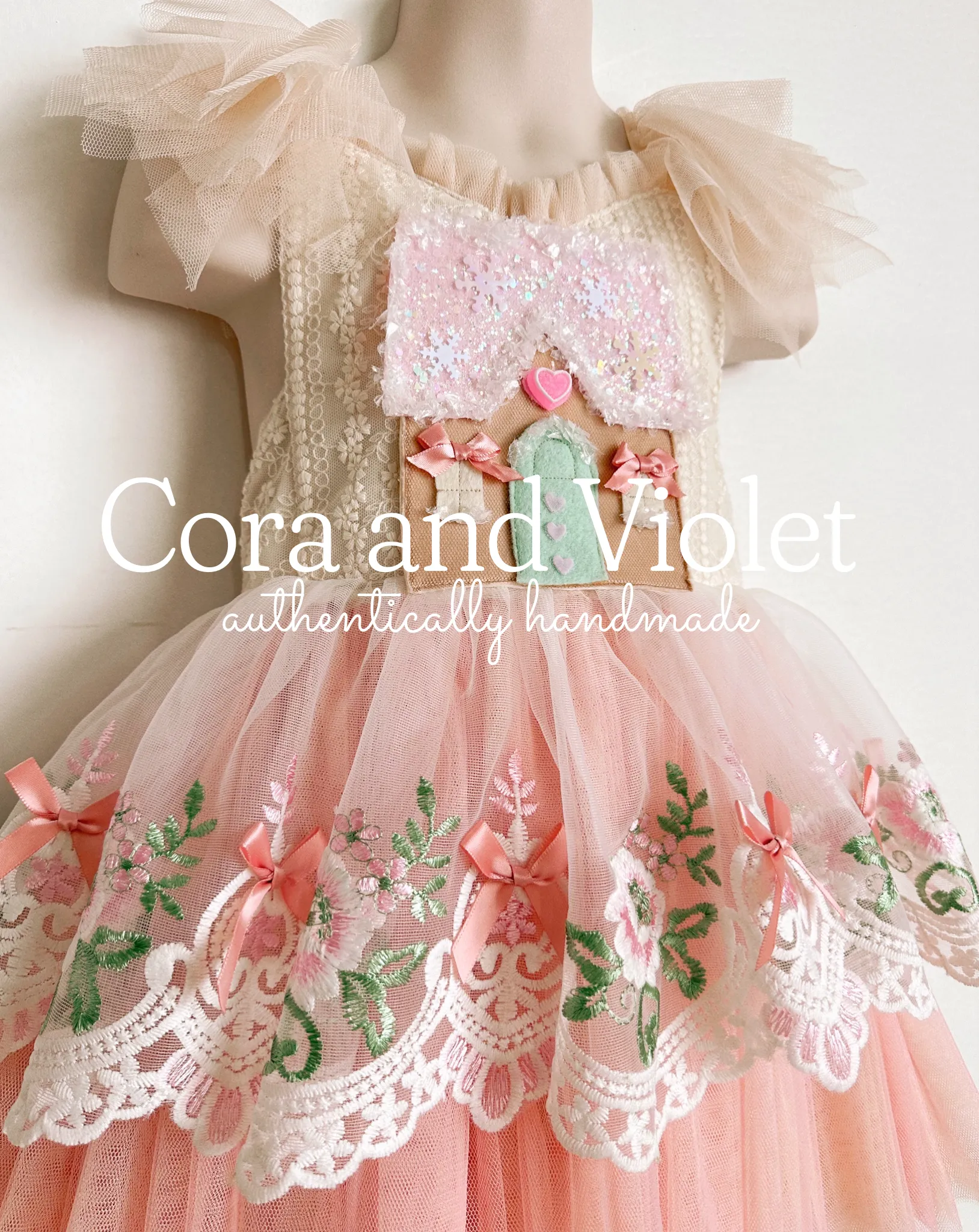Sugar- pastel gingerbread dress EXPRESS