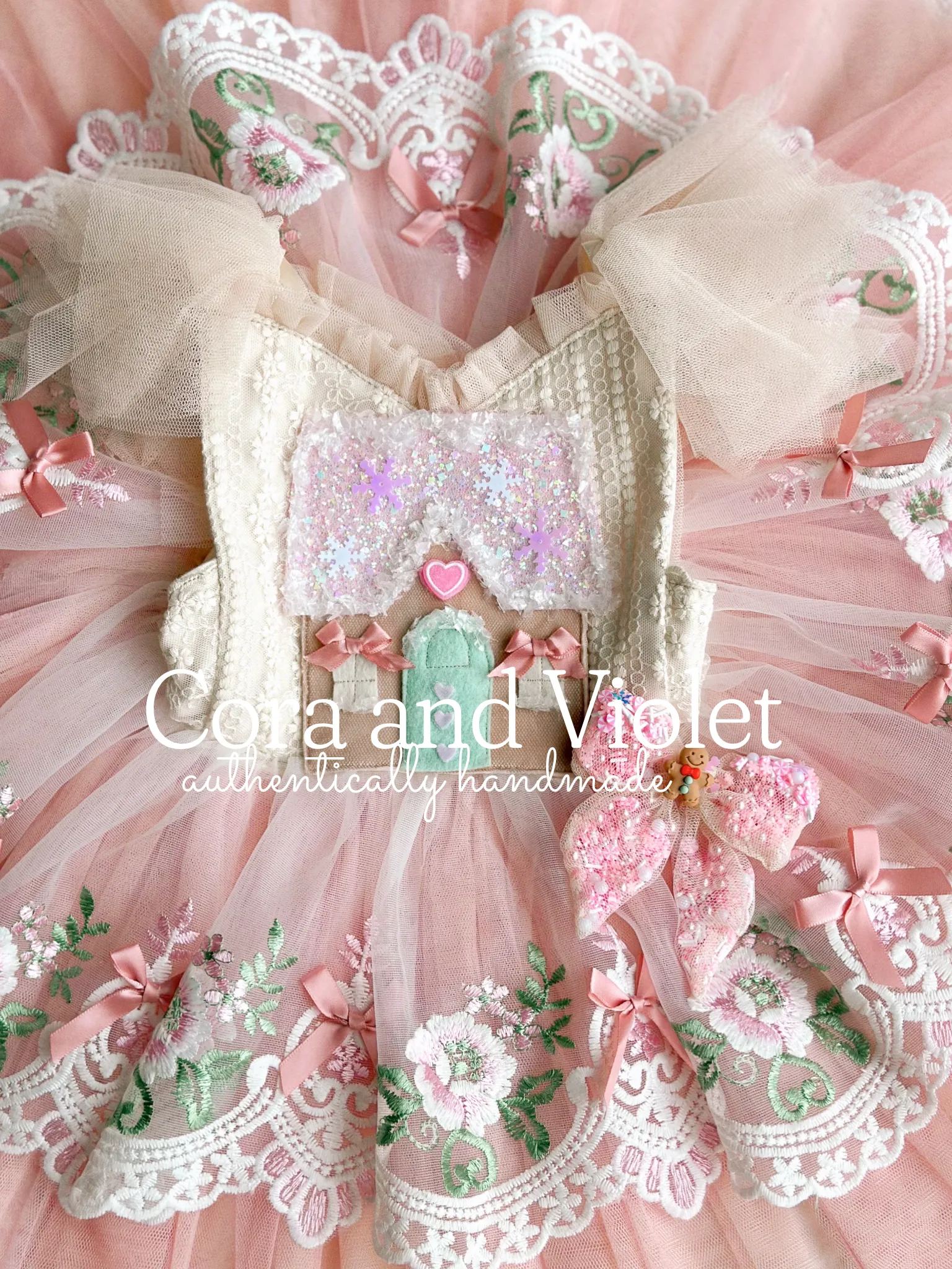 Sugar- pastel gingerbread dress EXPRESS