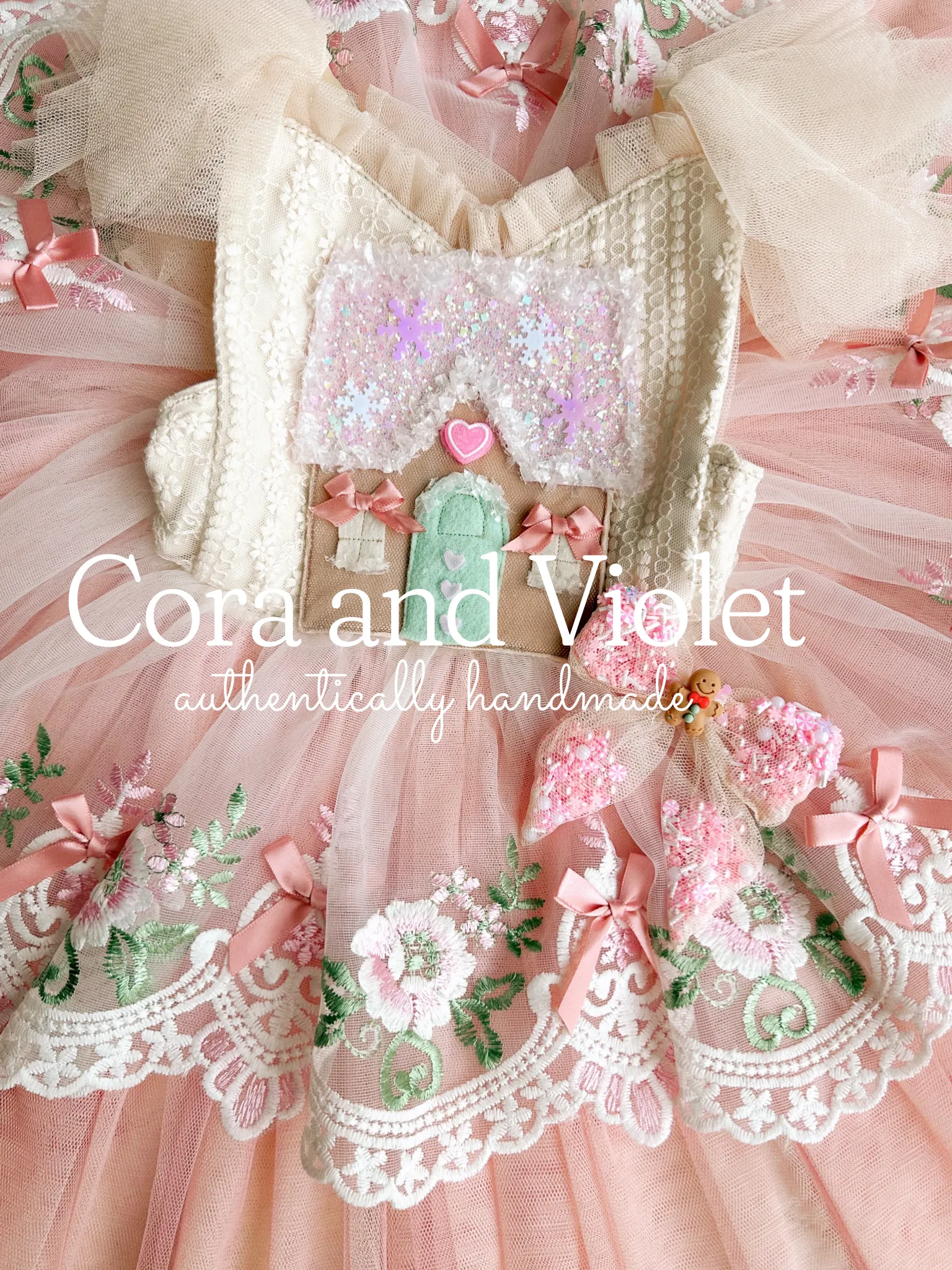 Sugar- pastel gingerbread dress EXPRESS