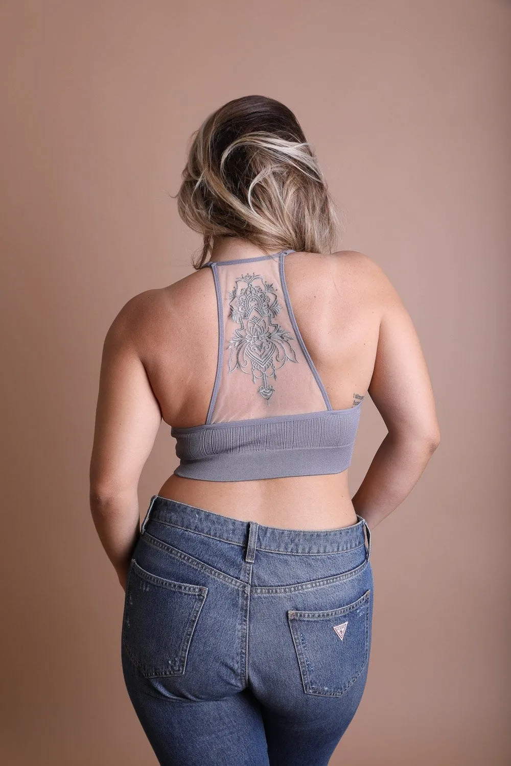 Tattoo Back Bralette - 7 colors