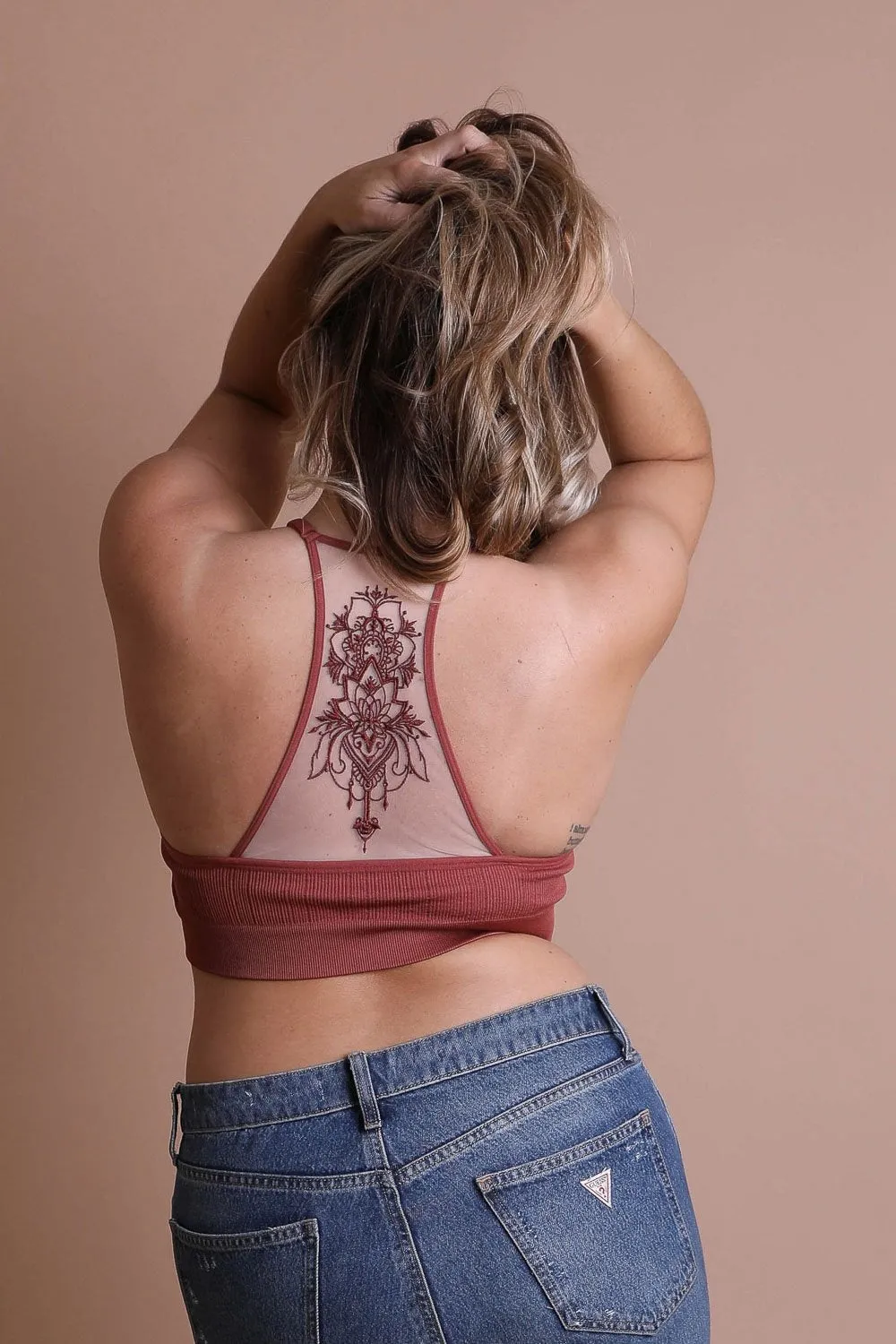 Tattoo Back Bralette - 7 colors