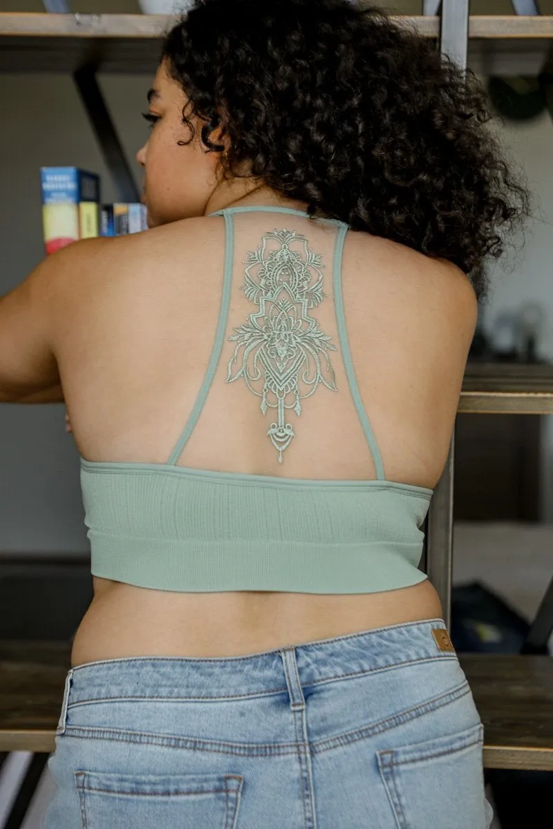 Tattoo Back Bralette - 7 colors
