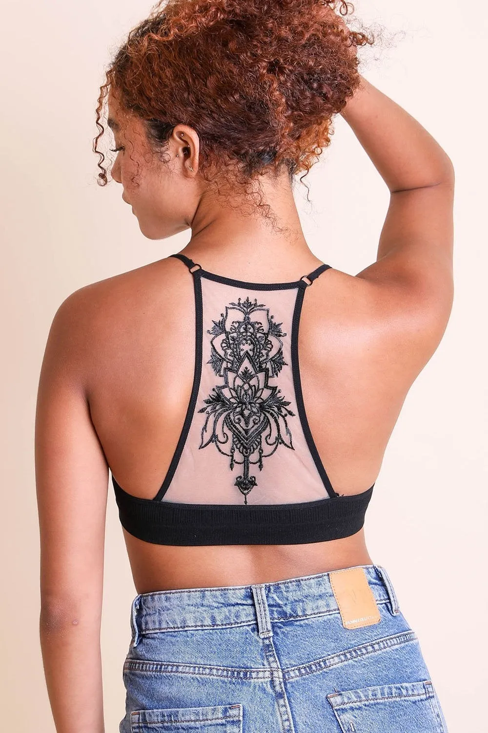 Tattoo Back Bralette - 7 colors