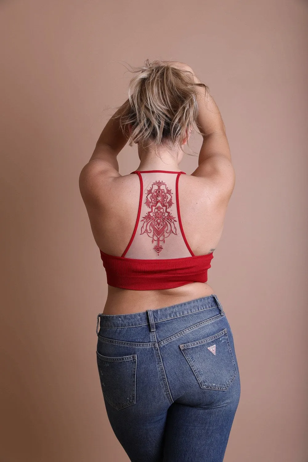 Tattoo Back Bralette - 7 colors