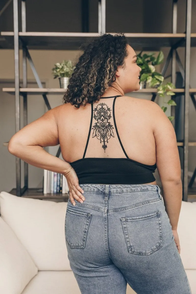 Tattoo Back Bralette - 7 colors