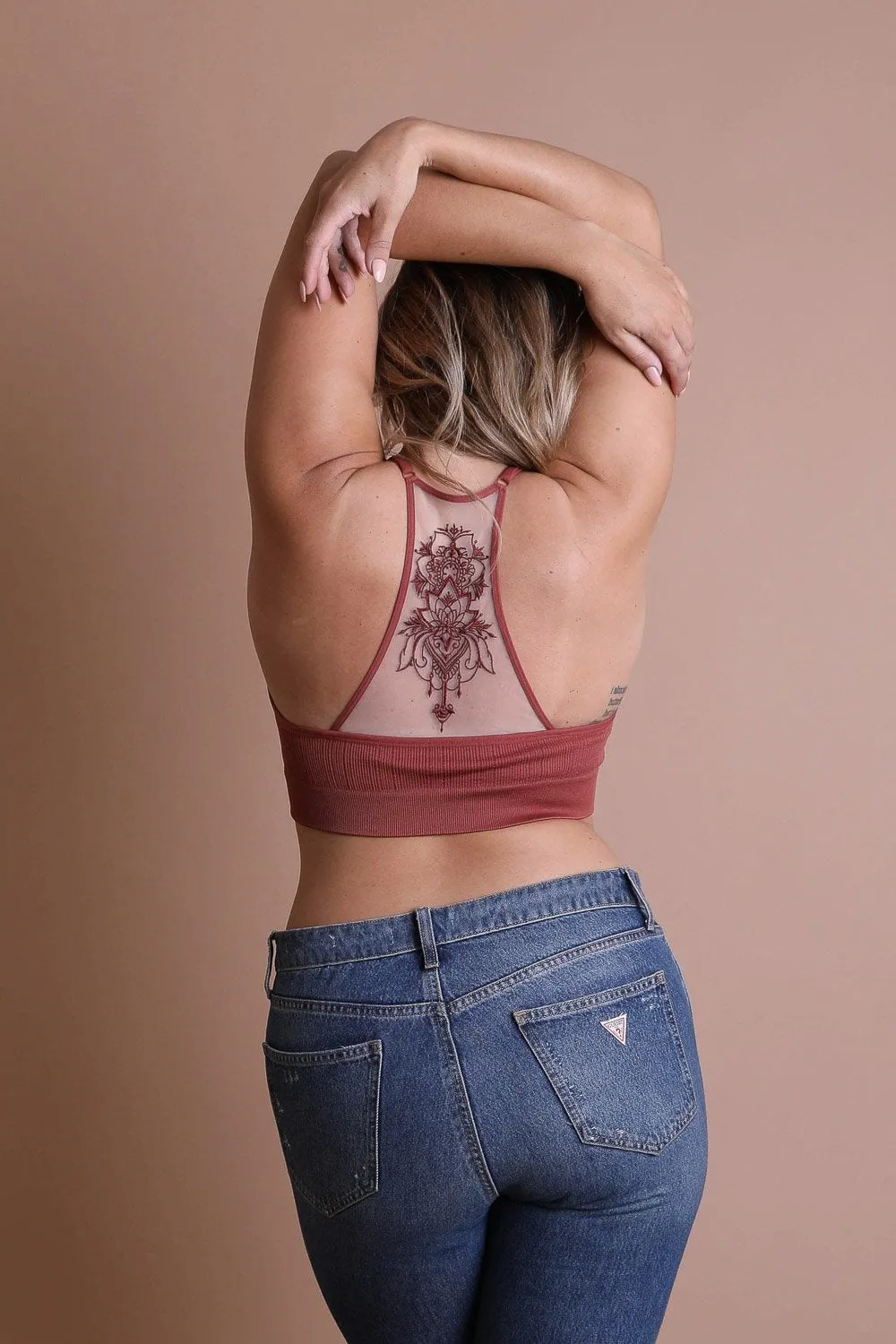 Tattoo Back Bralette - 7 colors
