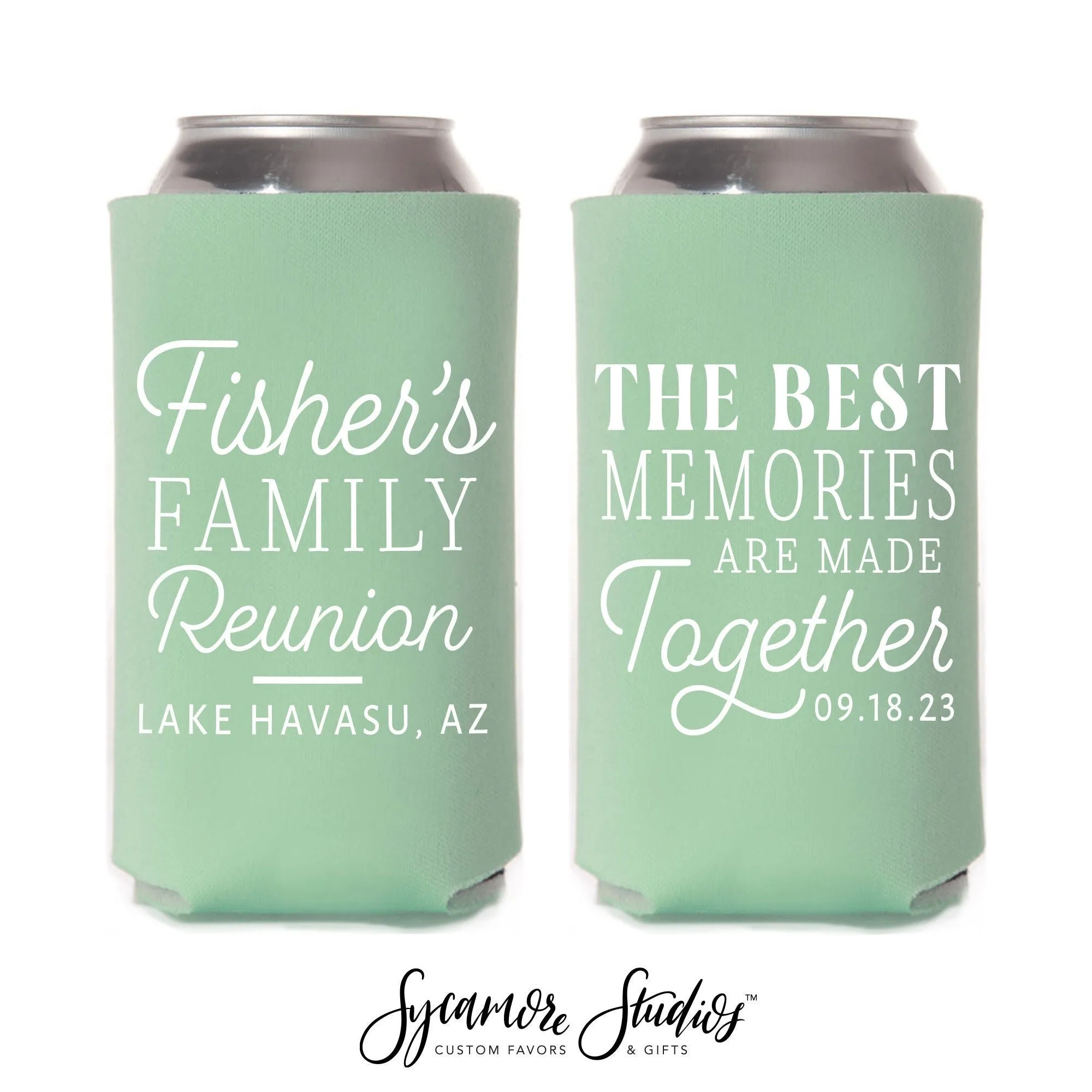 The Best Memories - Slim 12oz Reunion Can Cooler #1S